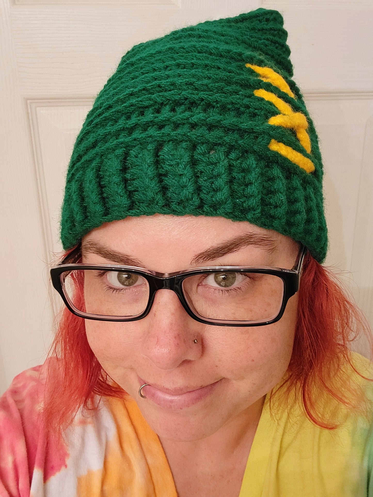 Crocheted Link Hat from the Legend of Zelda