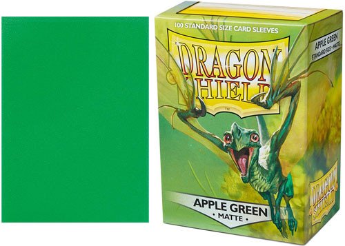 pokemon card sleeves dragon shield Apple Green Matte Dragon Shield Sleeves