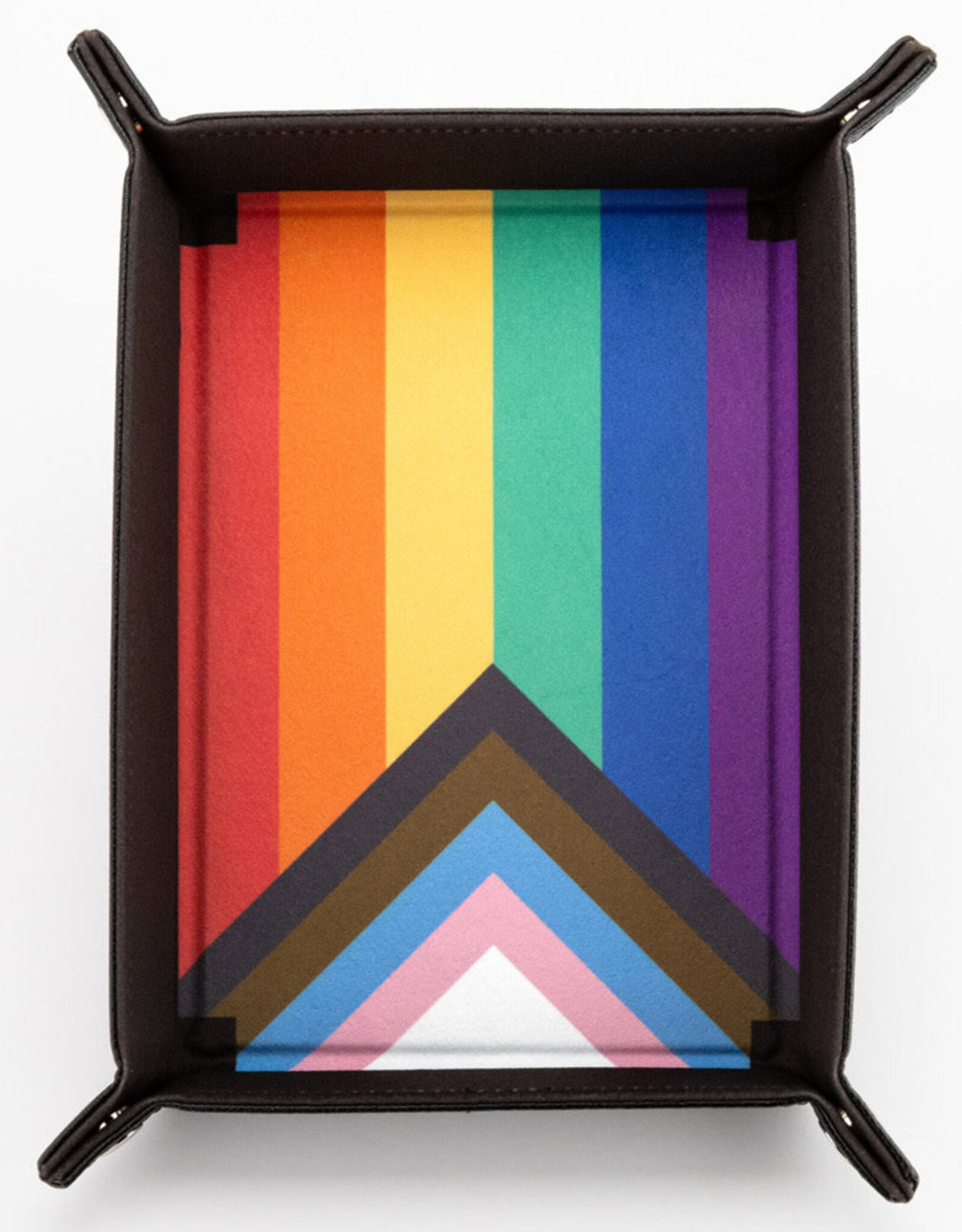 Pride Fold Up Velvet Dice Tray: Rainbow Flag