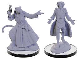 Critical Role Unpainted Miniatures: Lucien Tavelle & Cree Deeproots