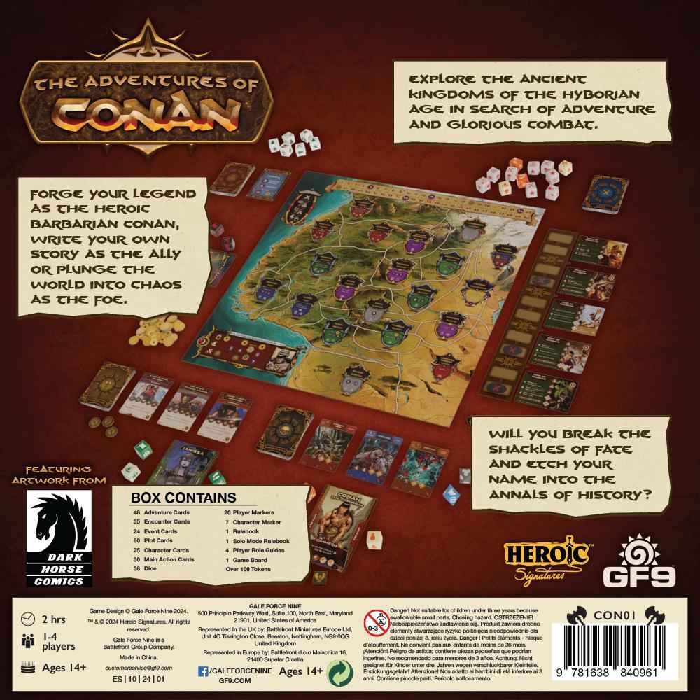 The Adventures of Conan Board Game: Base Game
