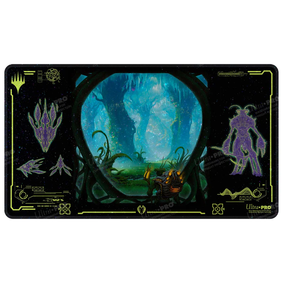 Magic TCG: Edge of Eternities Stitched Edge Holofoil Playmat Green Mythic