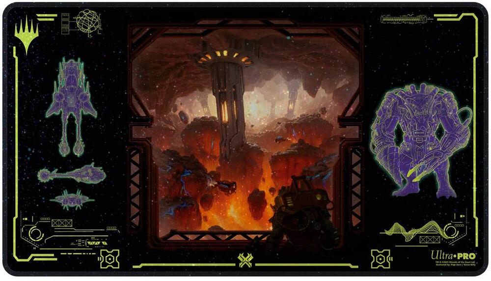 Magic TCG: Edge of Eternities Stitched Edge Holofoil Playmat Red Mythic