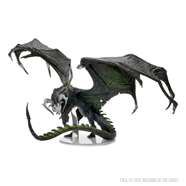 D&D Icon of the Realms Miniatures: Adult Black Dragon(New)