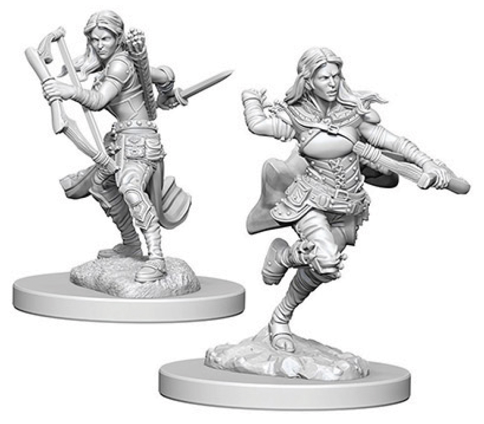 D&D Nolzur's Marvelous Unpainted Miniatures: Air Genasi Female Rogue 2 figures