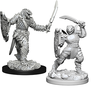 D&D Nolzur's Marvelous Unpainted Miniatures: Dragonborn Female Paladin 2 figures