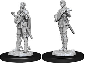 D&D Nolzur's Marvelous Unpainted Miniatures: Female Half-Elf Bard 2 figures