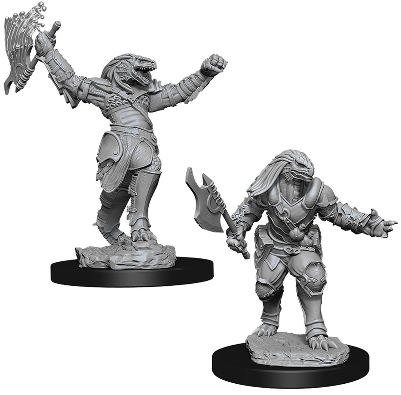 D&D Nolzur's Marvelous Unpainted Miniatures: Dragonborn Female Fighter 2 figures