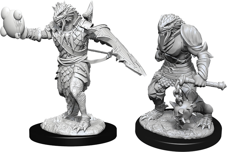 D&D Nolzur's Marvelous Unpainted Miniatures: Dragonborn Male Paladin W11 2 figures
