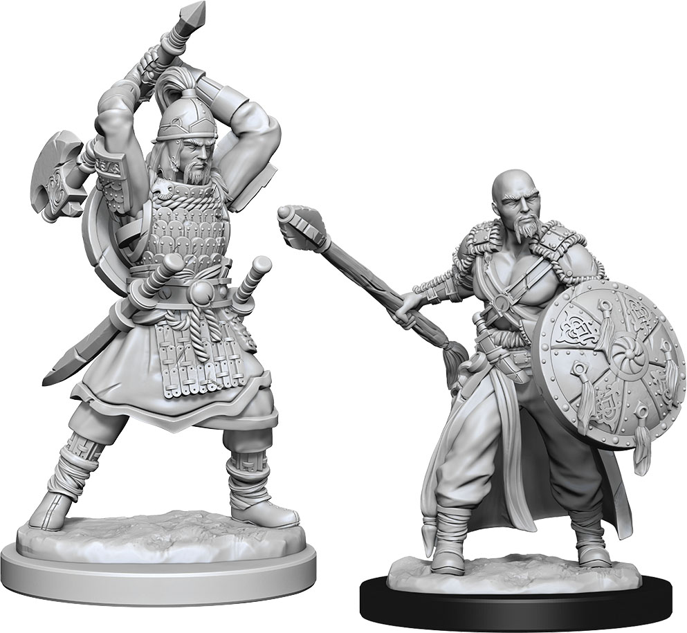 D&D Nolzur's Marvelous Unpainted Miniatures: Human Male Barbarian W13 2 figures