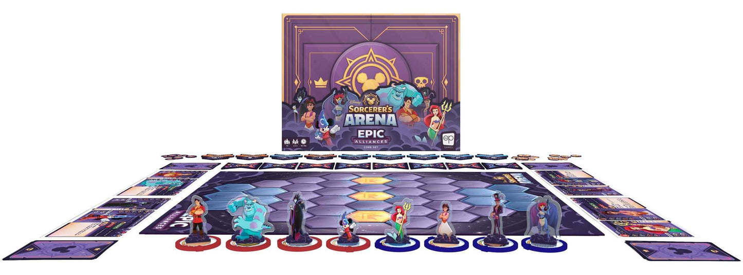 board, cards, and tokens that are included