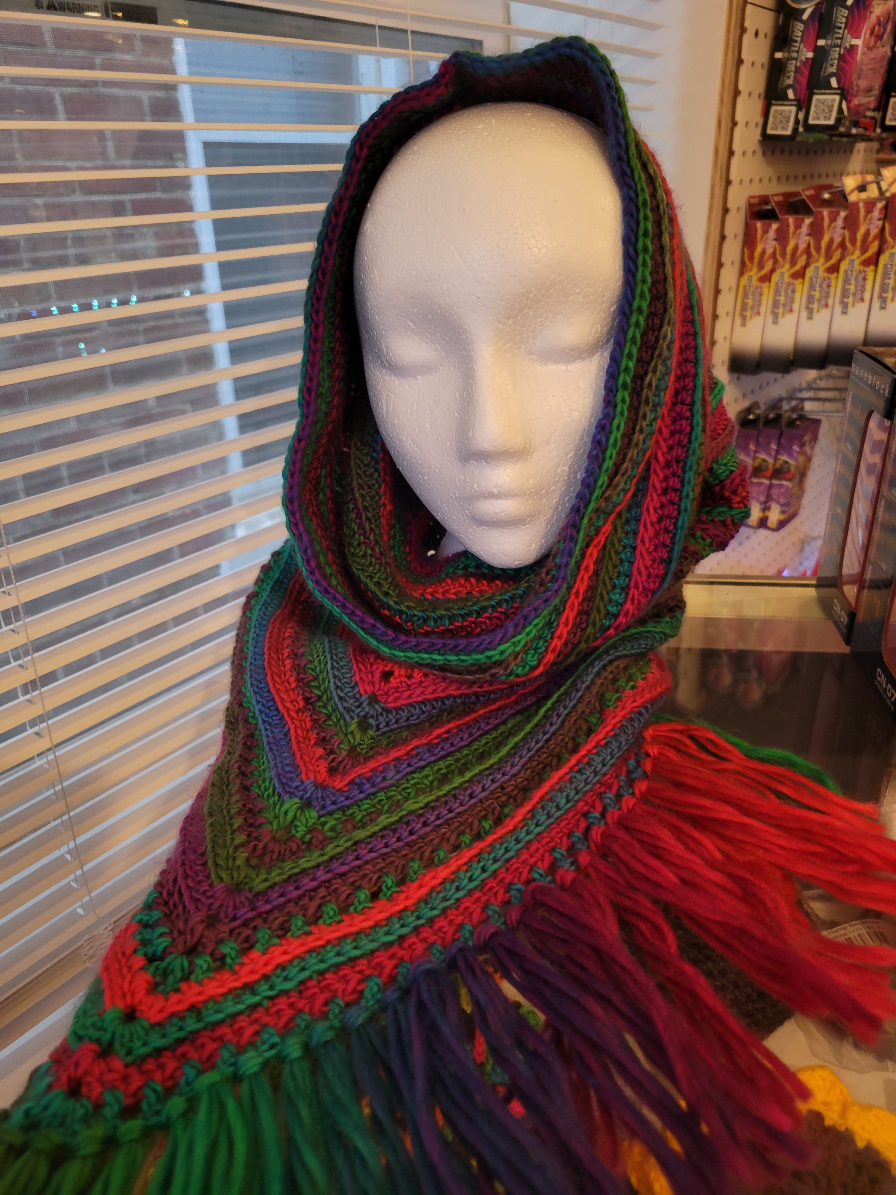 Crocheted Wild Oleander Hooded Scarf – Glorious Games & Goods