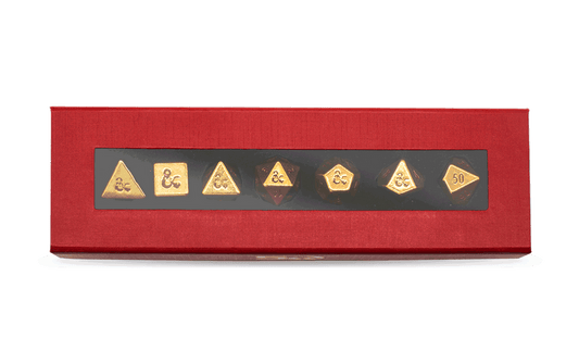 Dungeons & Dragons RPG: 50th Anniversary 7RPG Heavy Metal Dice Set