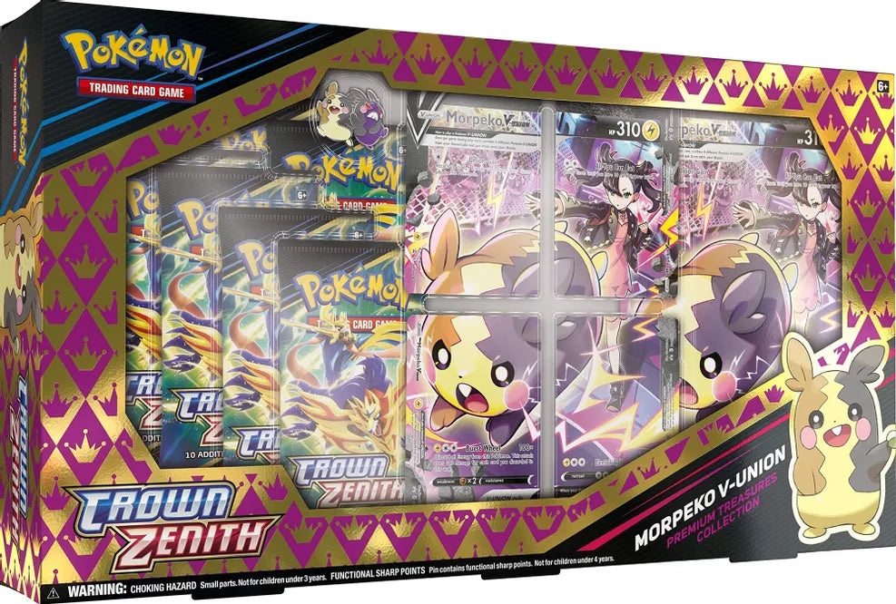 Pokemon TCG Crown Zenith Premium Treasure Collection Morpeko V-Union Box