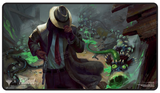 Magic the Gathering TCG: Fallout Black Stitched Playmat X