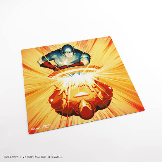 Magic The Gathering Marvel Super Heroes Prime 2-Player Playmat - Iron Man/ Captain America