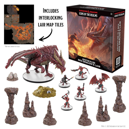 D&D Icon of the Realms Adventure in a Box Red Dragons Lair