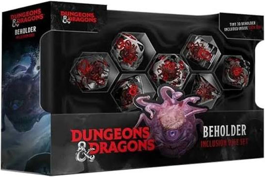 DND Monsters- Resin Inclusion Dice Set- Mind Flayers