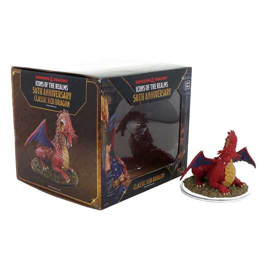 Dungeons and Dragons: Icons of the Realms Set 31 50th anniversary Classic Red Dragon