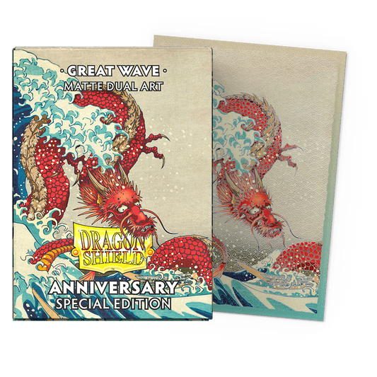Dragon Shields: Matte Dual Art-25th anniversary Special Edition Great Wave