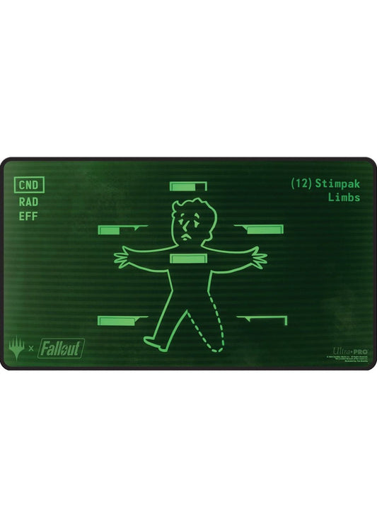 Magic the Gathering TCG: Fallout Black Stitched Playmat Y