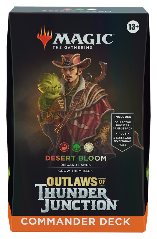 Magic The Gathering TCG: Outlaws of Thunder Junction Commander Deck: Desert Bloom