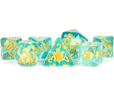 DMG 16mm Resin Poly Turtle Dice Set (7)