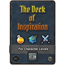 Deck of Inspiration: Lvl 17-20 5E
