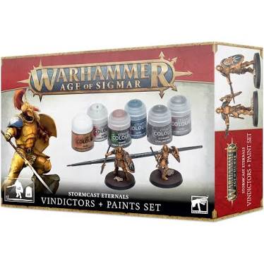 68. AOS Stormcast Eternals Vindictors + Paints Set 60-10