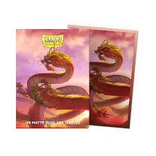 Dragon Shield Card Sleeves Matte Dual Art- Chinese New Year- Wood Dragon 100 count