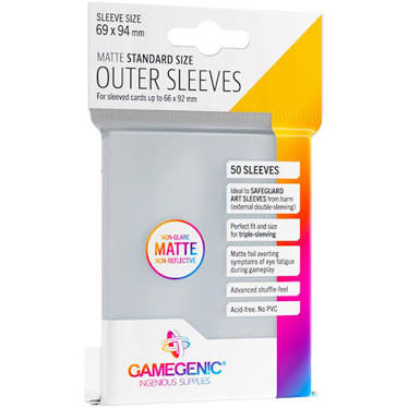 Outer Sleeves Matte Standard Size by Gamegenic