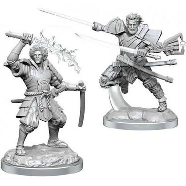 Magic The Gathering Unpainted Miniatures: Raiyuu & Isshin W05