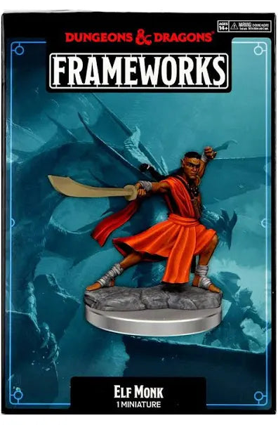 Dungeons & Dragons Frameworks: W01 Elf Monk male