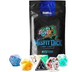Mystery Misfit Resin Polyhedral Dice Set