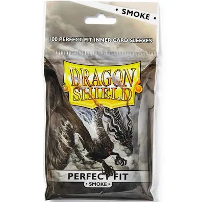 Dragon Shield Perfect Fit Card Sleeves: 100 count Smoke