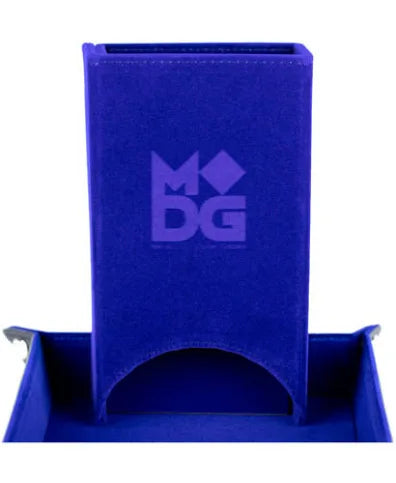 MDG Velvet Fold Up Dice Tower - Blue