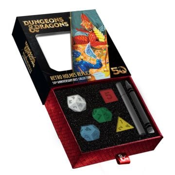 Dungeons & Dragons 50th Anniversary Dice: Retro Holmes Replica Set(5)