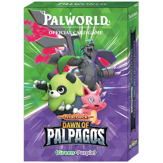 Palworld TCG Dawn of Palpagos Green/Purple Starter Deck