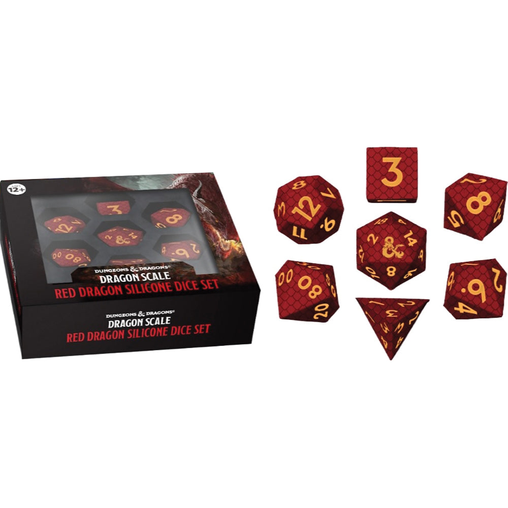 Dungeons & Dragons Red Dragon Silicone Dice Set