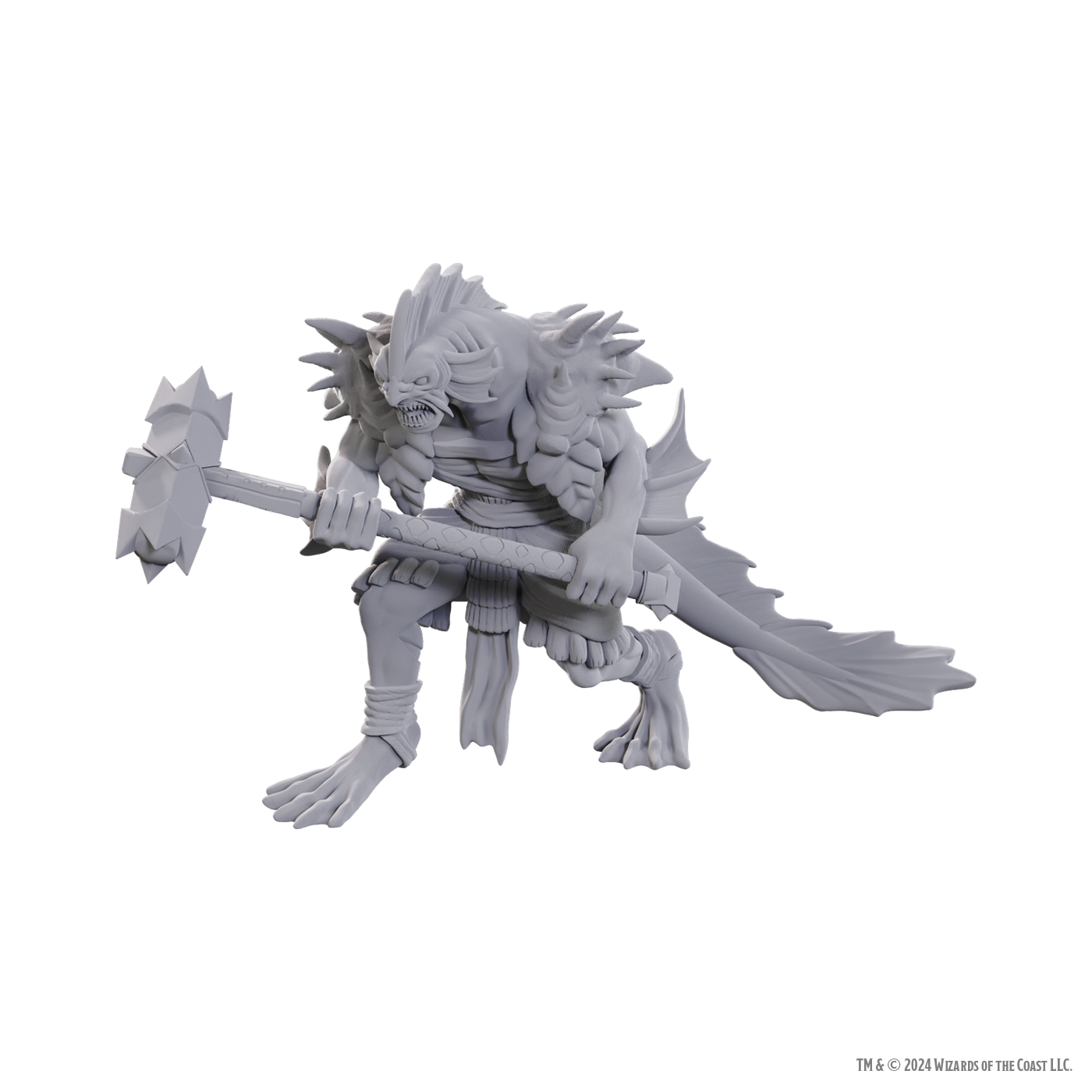 Dungeons & Dragons: Nolzur's Marvelous Unpainted Miniatures- Sahuagin Coral Smasher W25