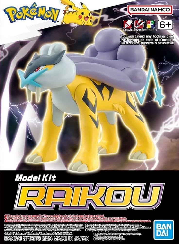 Raikou Pokemon Model Kit