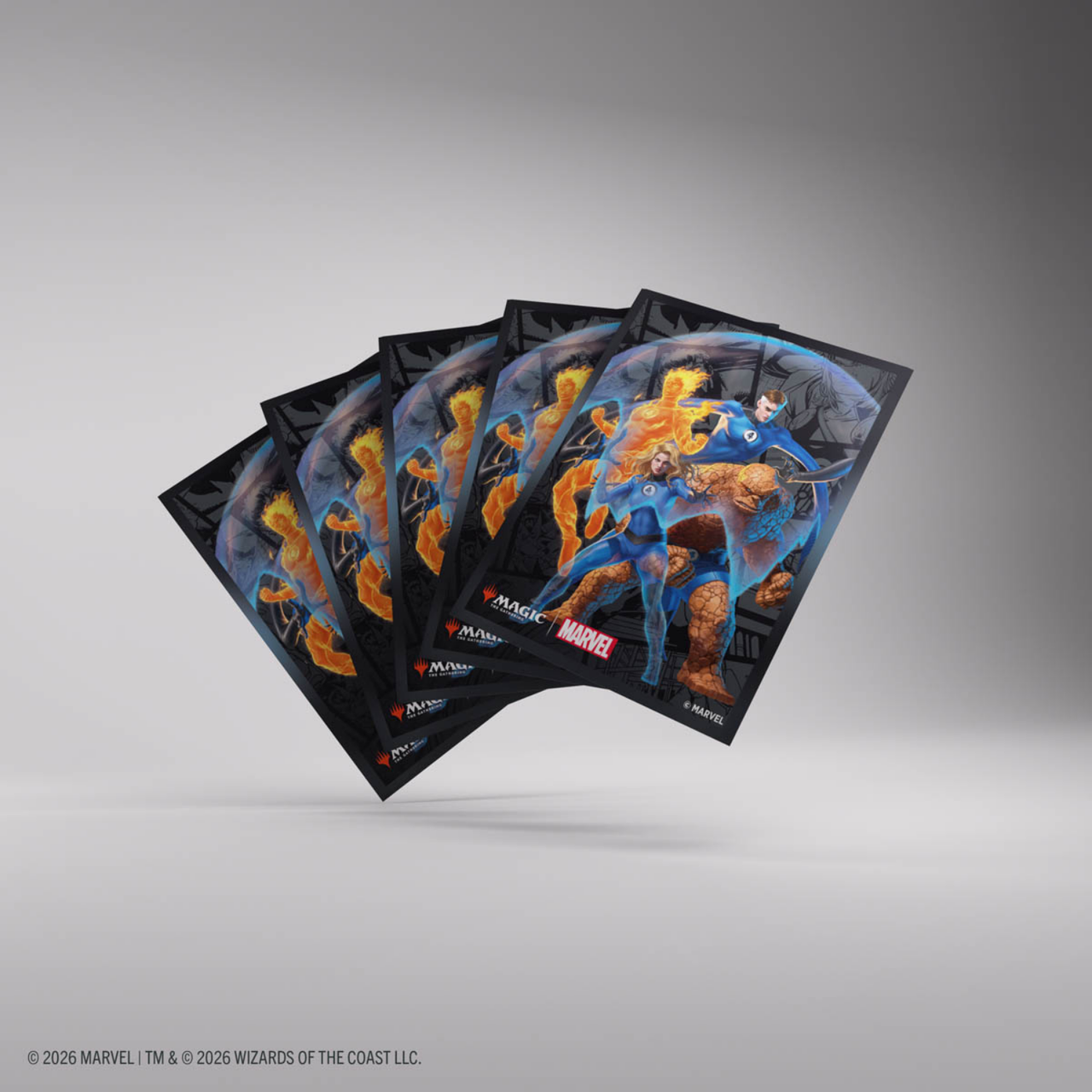 Magic The Gathering Marvel Super Heroes Premium Art Sleeves- The Fantastic Four