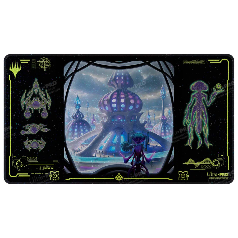 Magic TCG: Edge of Eternities Stitched Edge Holofoil Playmat Blue Mythic