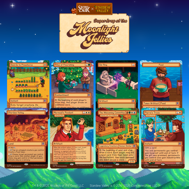 Magic the Gathering Secret Lair Drop: Secret Lair x Stardew Valley- Welcome to Stardew Valley - Non-Foil Edition - Secret Lair Drop Series (SLD)