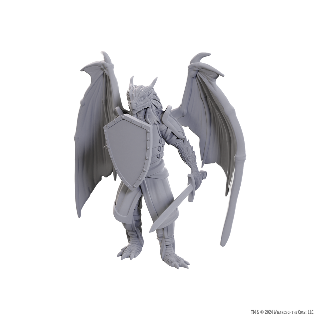 Dungeons & Dragons: Nolzur's Marvelous Unpainted Miniatures- Dragonborn of Bahamut W25