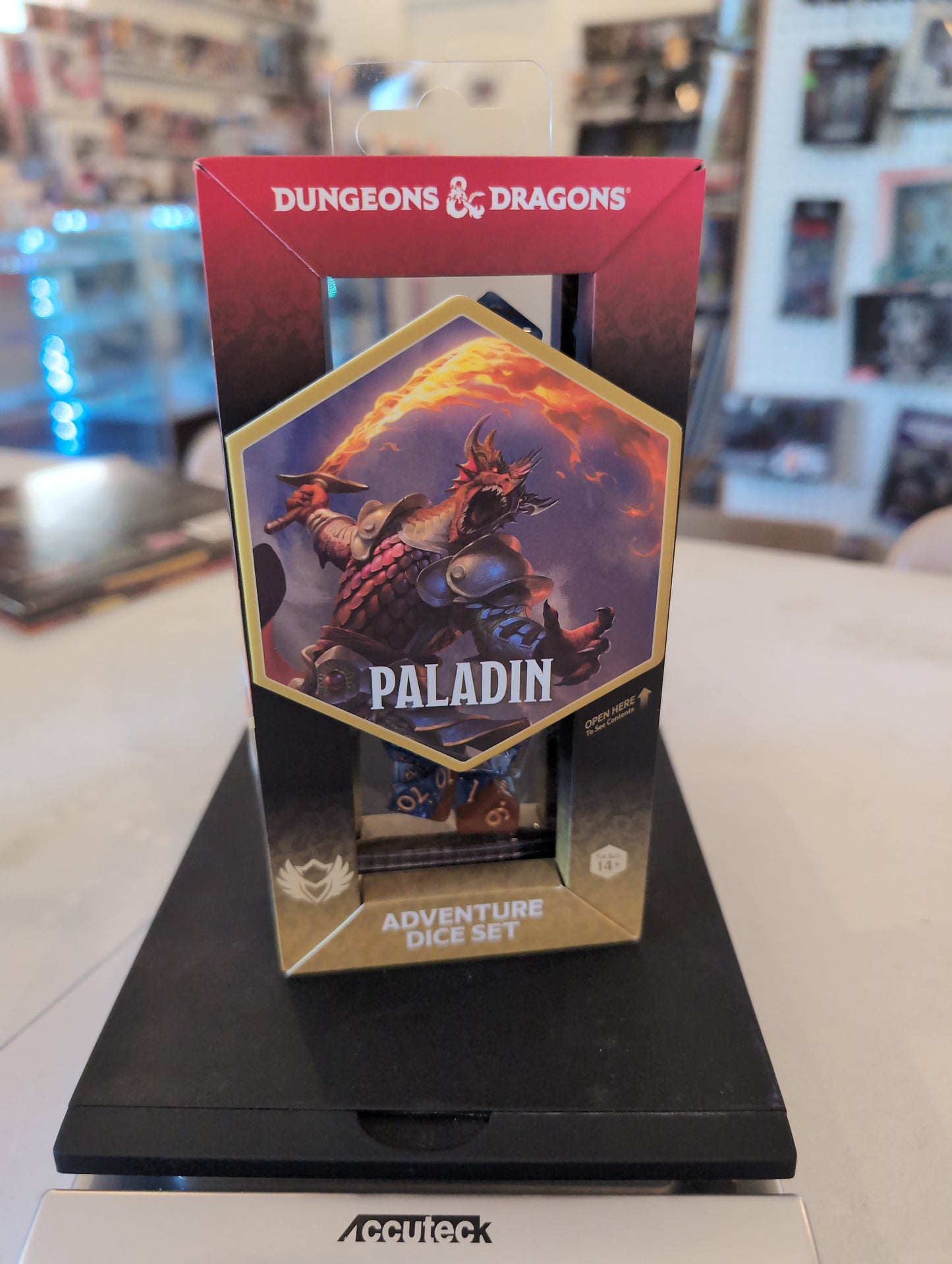Dungeons & Dragons: Adventure Dice Set- Paladin Orange/Blue