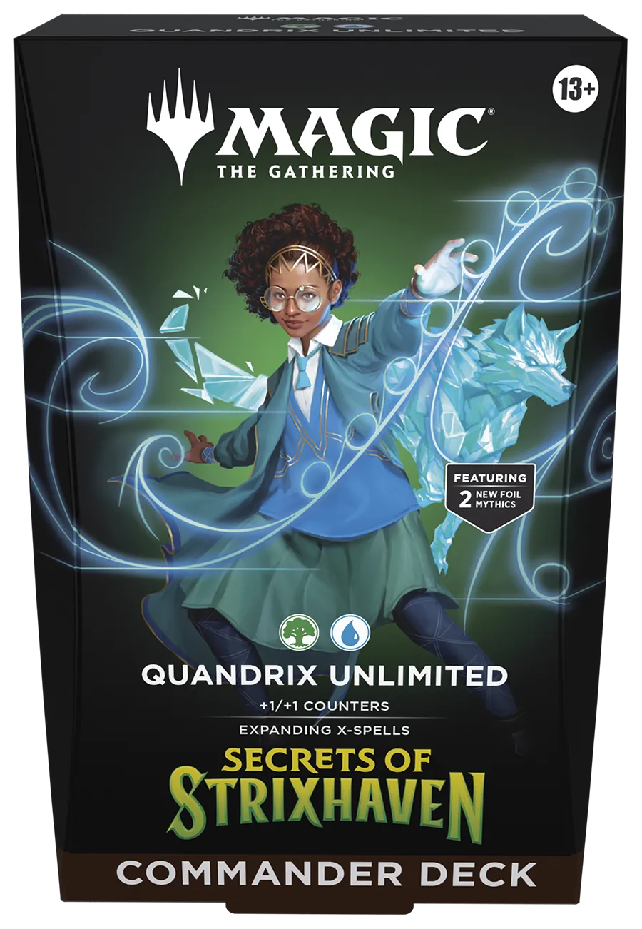 Magic the Gathering Secrets of Strixhaven Commander Deck Quandrix Unlimited