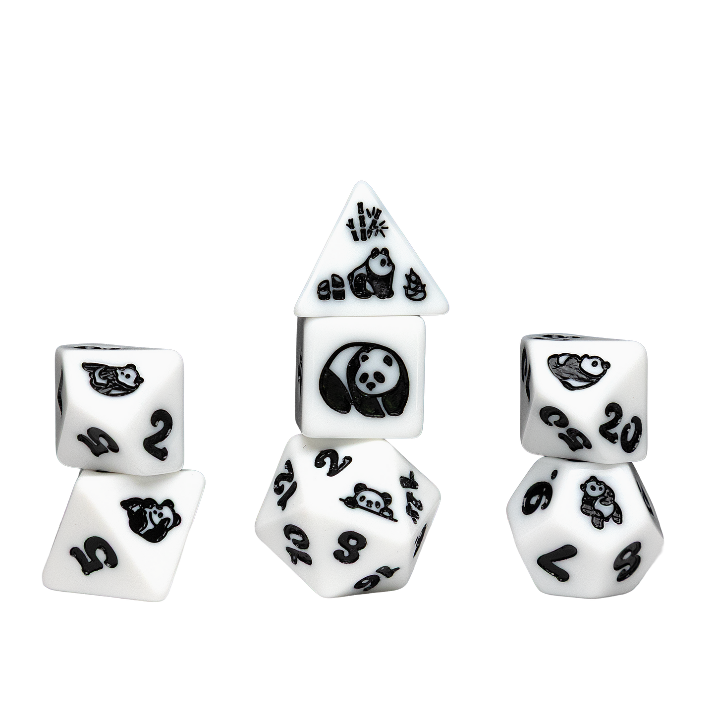 Sirius Moon Panda Dice Set (7)