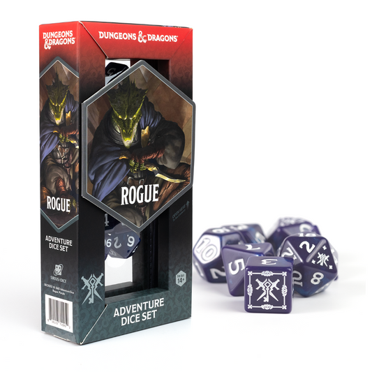 Dungeons & Dragons: Adventure Dice Set- Rogue Purple