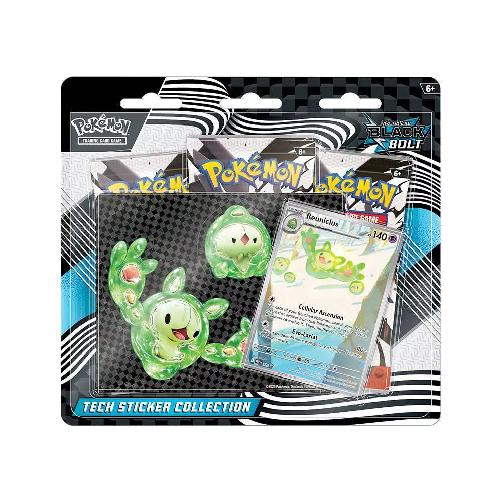 Pokemon TCG Black Bolt Tech Sticker Collection